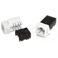 Вставка Keystone Jack RJ-45(8P8C), категория 6A, 110 IDC оранжевая Hyperline (KJNE-8P8C-C6A-90-OR)