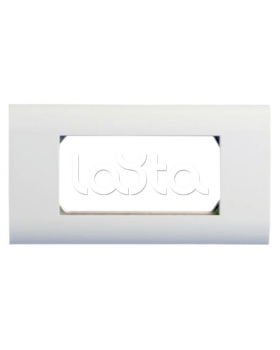 Панель лицевая 80x148, для 4х модулей 45x22.5 Hyperline FP-2M45-1-WH в Йошкар-Оле Аксессуары для кабель-канала Pintop.ru