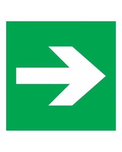 Знак эвакуационный Направляющая стрелка 100x100 (5шт/уп) REXANT 56-0029 в Йошкар-Оле Дополнительное оборудование для ОПС Pintop.ru