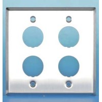 Панель лицевая для 4-х промышленных модулей Hyperline FP-IE-U-4-SL