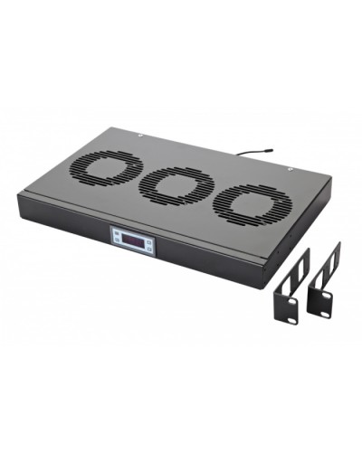 Панель вентиляционная с 3 вентиляторами, с контроллером Eurolan 60A-91-10-30BL в Йошкар-Оле Вентиляторные модули Pintop.ru