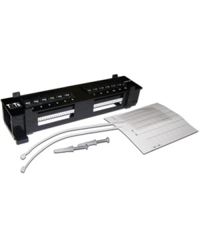 Патч-панель настенная горизонтальная 12 портов RJ-45 TWT TWT-PP12UTP-H в Йошкар-Оле Патч панель Pintop.ru