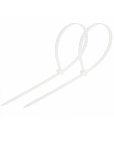 Хомут-стяжка нейлоновый 5х400 мм белый (100шт/уп) REXANT 07-0400 в Йошкар-Оле Стяжки-хомуты Pintop.ru