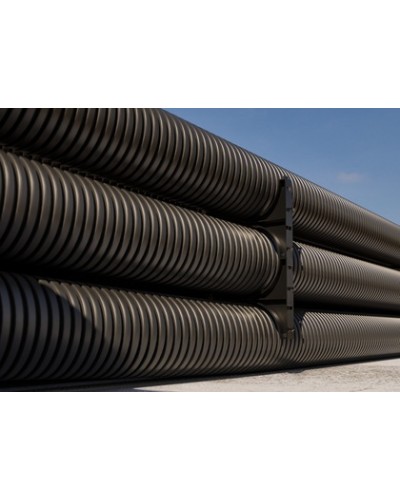 Двустенная труба ПНД гибкая для открытой прокладки д.40мм, SN23, 450Н, УФ, с протяжкой DKC 151940100 в Йошкар-Оле Труба гофрированная Pintop.ru