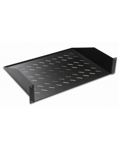 Полка консольная 19, 2U глубина 350мм, нагрузка до 25 кг, чер. Datarex DR-412211 в Йошкар-Оле Полки для шкафов и стоек Pintop.ru