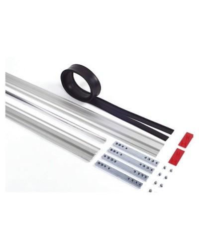 Пара торцевых заглушек для декорирования зажимных профилей на цельностеклянных полотнах Faac 105405 в Йошкар-Оле Запчасти для шлагбаумов и автоматики Pintop.ru