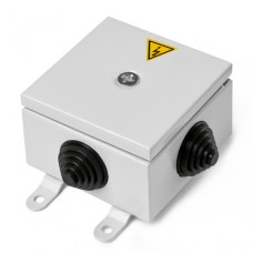 Коробка монтажная огнестойкая металлическая герметичная КМОМГ (4к х 10мм) 100х100х60 IP 66 (3 ввода) ПожТехКабель (076-550)