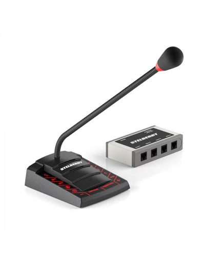 Пульт громкого оповещения STELBERRY F-742 в Йошкар-Оле Микрофонные консоли и микрофоны Pintop.ru