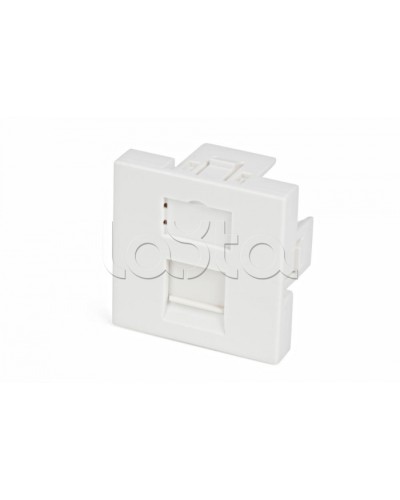 Вставка 45x45 (аналог Mosaic) для 1 модуля формата Keystone Jack, со шторкой Hyperline SIP2-1K-M45-45 в Йошкар-Оле Модули Keystone Pintop.ru