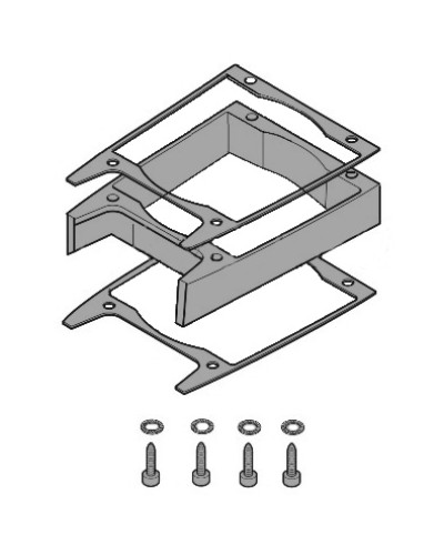 Удлинитель кожуха электродвигателя C-BXK, C-BXEK Came 119RICX043 в Йошкар-Оле Запчасти для шлагбаумов и автоматики Pintop.ru