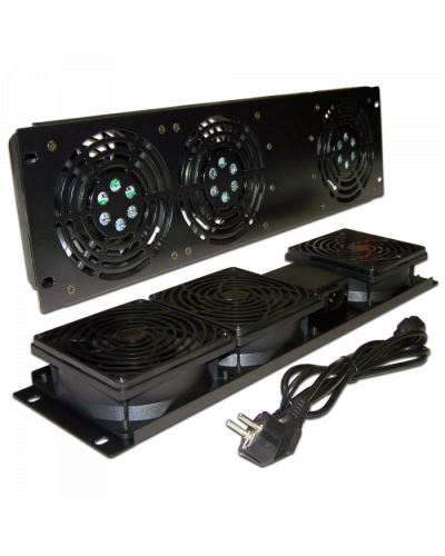 Блок 3-х вентиляторов 19 вертикальный, без термостата, 3U TWT (TWT-CB-FANV3-RACK) в Йошкар-Оле Вентиляторные модули Pintop.ru