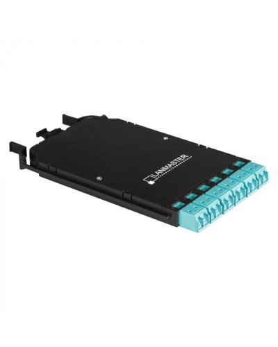 Компактная MPO кассета OS2, 12xLC, тип B, низкие потери, черная LANMASTER (LAN-MCCB-1M-12LC/OS2) в Йошкар-Оле Патч-корды оптические Pintop.ru