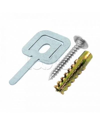 Комплекты для крепления ОКЛ с использованием самореза, дюбеля и хомута FR ПР-25 (100 шт) Промрукав (PR08.5200) в Йошкар-Оле Огнестойкие кабельные линии Pintop.ru