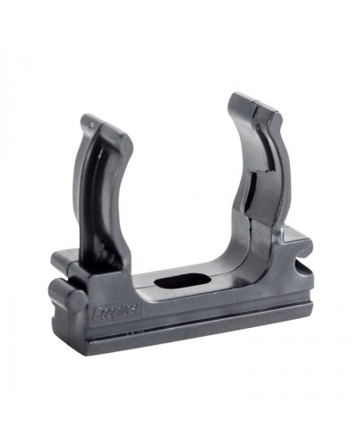 CF32G Держатель (клипса), без галогена, для труб D32мм, цвет чёрный (10шт) Экопласт (41732-10HF-BL) в Йошкар-Оле Держатели, клипсы, скобы Pintop.ru