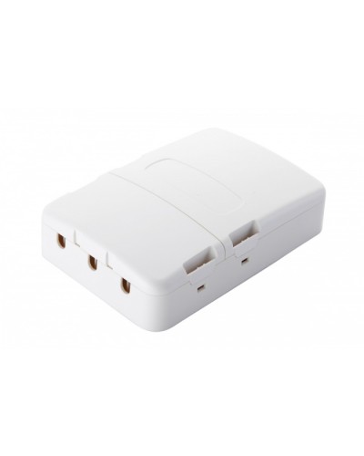 Настенная коробка 3-портовая, 2 секции, белый Eurolan (12B-13-33WT) в Йошкар-Оле Розетки компьютерные и телефонные Pintop.ru