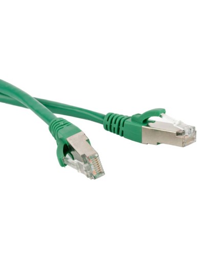 Патч-корд F/UTP Hyperline PC-LPM-STP-RJ45-RJ45-C6-5M-LSZH-GN в Йошкар-Оле Патчкорды (медные) Pintop.ru