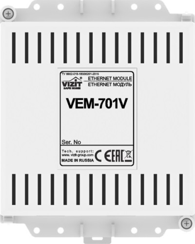 Ethernet модуль Vizit VEM-701V в Йошкар-Оле Аксессуары для многоабонентных систем Pintop.ru