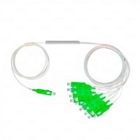 Разветвитель план 1х16 окон SC/APC 9/125 вывод 1,5м буфер 0.9мм 1260/1650 Cabeus (FCT-PLC-1/16-9-SC/A-1.5-0.9)