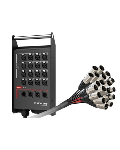 Кабель многожильный со сценической коробкой, с разъемами Roxtone+Neutrik ROXTONE STBN1204L25 в Йошкар-Оле Аксессуары для СОУЭ Pintop.ru