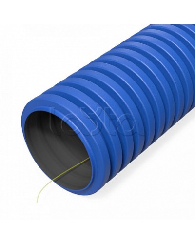 Труба гофрированная двустенная ПНД гибкая тип 750 (SN38) с/з синяя d50 мм (150м/уп) Промрукав (PR15.0277) в Йошкар-Оле Труба гофрированная Pintop.ru