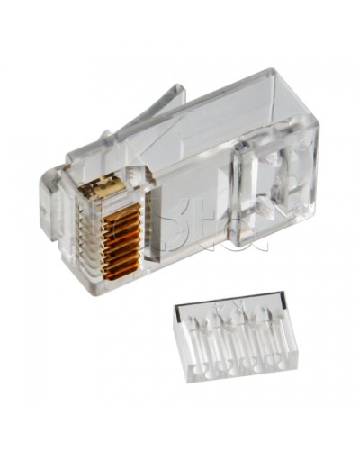 Коннектор RJ-45 кат.6, универсальный, со вставкой Cabeus 8P8C-C6-TWP в Йошкар-Оле Коннекторы и разъемы Pintop.ru