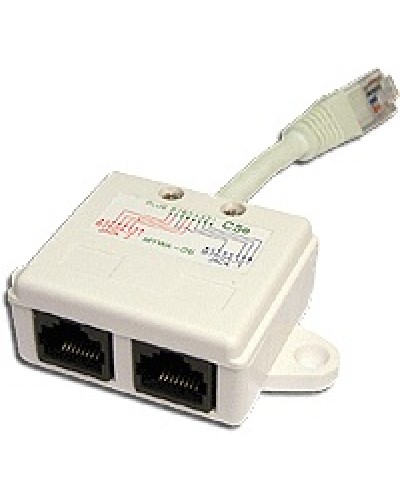Y-адаптер 1 телефонный и 1 компьютерный порт TWT TWT-Y-E2-U2 в Йошкар-Оле Проходные адаптеры Pintop.ru