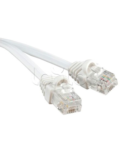 Патч-корд 6p4c телефонный, 3 м, белый Cabeus PC-TEL-RJ12-3m в Йошкар-Оле Патчкорды (медные) Pintop.ru