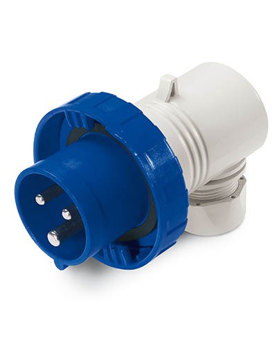 Вилка кабельная угловая IP67 16А 2P+E 230В DKC DIS2261633 в Йошкар-Оле Аксессуары для стоек и шкафов Pintop.ru