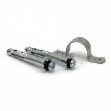 Комплекты для крепления ОКЛ с использованием дюбеля Молли М4х32 и скобы СМД 25-26 (100 шт) Промрукав