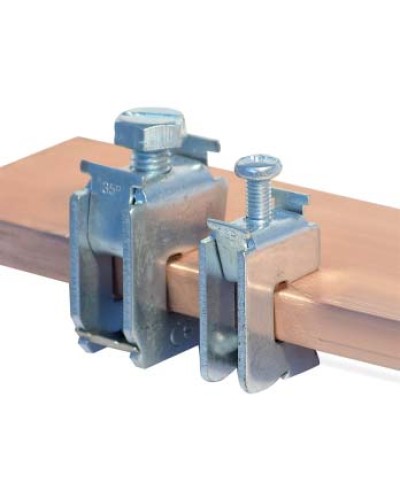 Шинная клемма для кабеля, сечение шины 10 мм, кабель 70-120 мм DKC R5BC1012 в Йошкар-Оле Аксессуары для лотков Pintop.ru