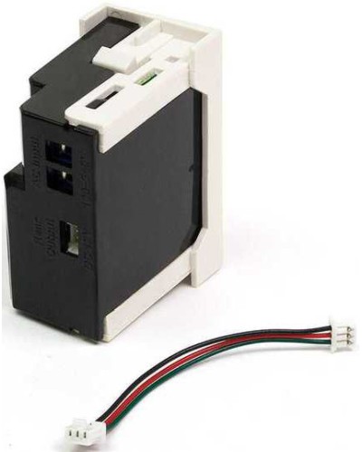 Блок питания для конвертора RJ45-VGA, формата Mosaic, 22.5х45мм, вертикальный, белый LANMASTER LAN-SIP-23VGA/VP-WH в Йошкар-Оле Электротехническое оборудование Pintop.ru