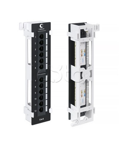 Патч-панель настенная, 12 портов RJ-45 Cabeus (PL-12-CAT.6-WL-DUAL IDC) в Йошкар-Оле Патч панель Pintop.ru