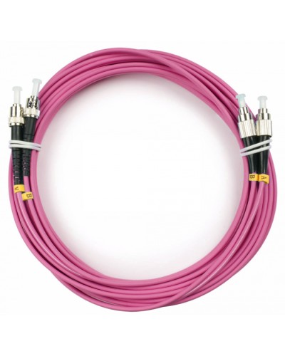 Шнур оптический duplex FC-ST 50/125 mm OM4 5м LSZH Cabeus FOP-50-OM4-FC-ST-5m в Йошкар-Оле Патч-корды оптические Pintop.ru