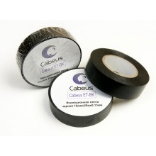 Лента изоляционная (черная) Cabeus ET-BK