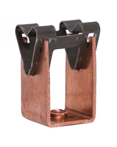 Держатель токоотвода металлический 35мм, L=20мм, Ni/Сu EKF PROxima (lp-d2115-20-cu) в Йошкар-Оле Электротехническое оборудование Pintop.ru