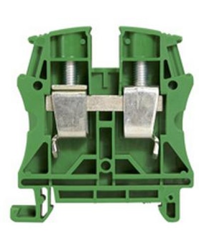 Клемма 16 мм2 однополюсная 1 вход/1 выход, шаг 12 мм, зеленая Viking Legrand 037198 в Йошкар-Оле Клеммные колодки Pintop.ru