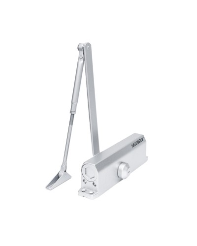 Доводчик NOTEDO DC-110 DA EN3-4, с задержкой закрывания, с рычажной тягой, (коричневый) (RAL8016) в Йошкар-Оле Доводчики Pintop.ru