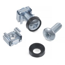 Комплект винт M6, квадратная гайка, шайба для крепления 19" оборудования
