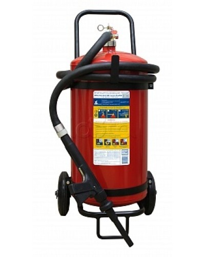 Огнетушитель ПОЖТЕХНИКА ОВП-40(з) МИГ летний (ФторПАВ) на съемн.тележке с перекр. стволом (баллон 50 л, ОТВ 40 л) в Йошкар-Оле Огнетушители Pintop.ru