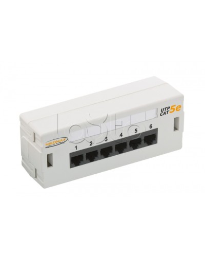 Патч-панель 19, 6xRJ45NIKOMAX (NMC-WP06UD2-GY) в Йошкар-Оле Патч панель Pintop.ru