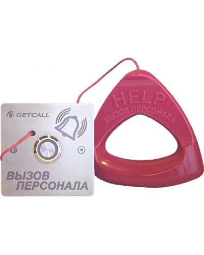 Проводная влагозащищенная кнопка со шнуром Getcall GC-0423B1 в Йошкар-Оле Дополнительное оборудование для СКУД Pintop.ru