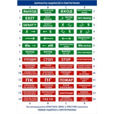 Оповещатель табло полусферическое световое Электротехника и Автоматика ЛЮКС-24 "Лестница влево вверх"