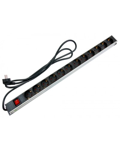 Блок на 12 розеток EU для 19 шкафов Cabeus PDU-12P-2EU в Йошкар-Оле Блоки розеток Pintop.ru