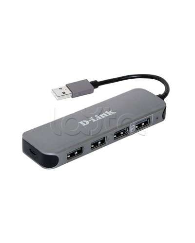 Концентратор с 4 портами USB 2.0 D-Link DUB-H4/E1A в Йошкар-Оле Дополнительное оборудование для сетей Pintop.ru