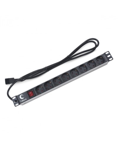 Блок на 8 розеток IEC 320 горизонтальный для 19 шкафов Cabeus (PDU-8P-2IEC) в Йошкар-Оле Блоки розеток Pintop.ru