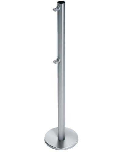 Стойка ограждения с 2-мя полупетлями односторонняя передвижная Oxgard ВЗР2442.09.10 в Йошкар-Оле Ограждения Pintop.ru