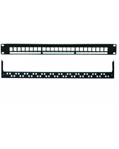 Патч-панель 19”, 1U, 24 порта UTP Eurolan (27B-00-24BL) в Йошкар-Оле Патч панель Pintop.ru