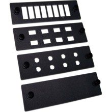 Панель адаптерная на 8 симплексных FC адаптеров, для кроссов LAN-FOBM, черная LANMASTER LAN-APM-8FC