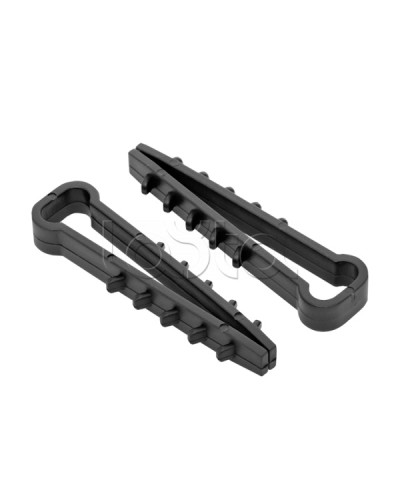 Дюбель-хомут для плоского кабеля (5-8мм) черный (100шт.) EKF PROxima (plc-nccf-5x8b) в Йошкар-Оле Крепеж: Дюбели, шурупы, саморезы Pintop.ru