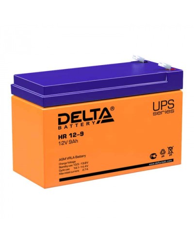 Аккумуляторная батарея 12 - 9 Delta HR 12-9 в Йошкар-Оле Электротехническое оборудование Pintop.ru